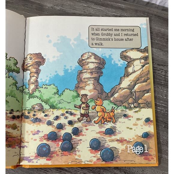 Vintage 1985 TEDDY RUXPIN Double Grubby Hardback Book Worlds Of Wonder - Picture 5 of 7